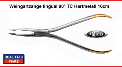 Weingart - Zange lingual  90°- TC Hartmetall - 16 cm - KFO Zangen