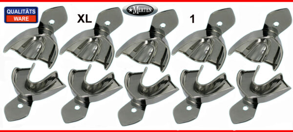 10 x Größe XL/1- Abdrucklöffel glatt Rim-Lock -Impression Trays Extra Large
