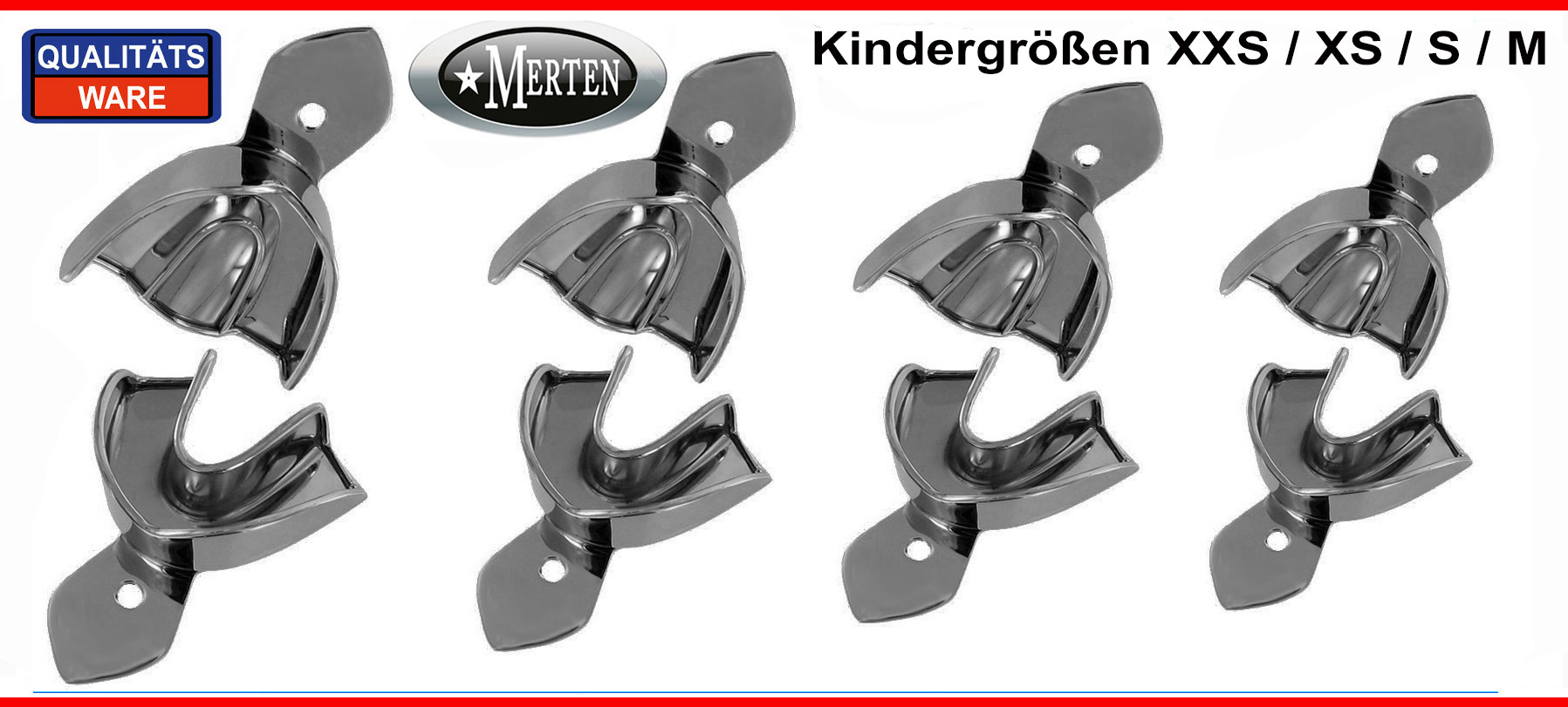 8 Abdrucklöffel Kinder GLATT Kindergrößen
