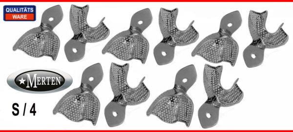 10 x Abformlöffel perforiert  Rim-Lock  Grösse S/4
