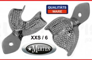 10 x Abdrucklöffel perforiert Größe XXS / 6 Kinder - Rim-Lock