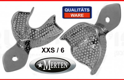 10 x Abdrucklöffel perforiert Größe XXS / 6 Kinder - Rim-Lock