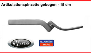Artikulationspinzette Fasspinzette Miller Pinzette gebogen