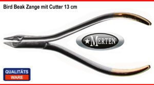 Bird Beak Zange kurz 13cm mit Cutter - Kieferorthopädie