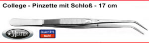 College Pinzette  London mit Schloss - geriffelt