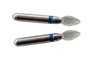 Diamanteinsätze 2 x 2,3mm mm - blau Flamme Teleskopzange  Flipper Konuskronenzange