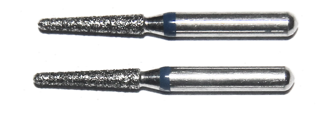 Diamanteinsätze 2 x 2,35 mm - grob für Teleskopzange - Flipper - Konuskronenzange