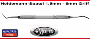 Heidemannspatel   federhart  1,5 mm Breite - 6 mm Rundgriff