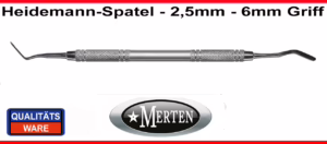 Heidemannspatel   federhart  2,5mm Breite - 6 mm Rundgriff