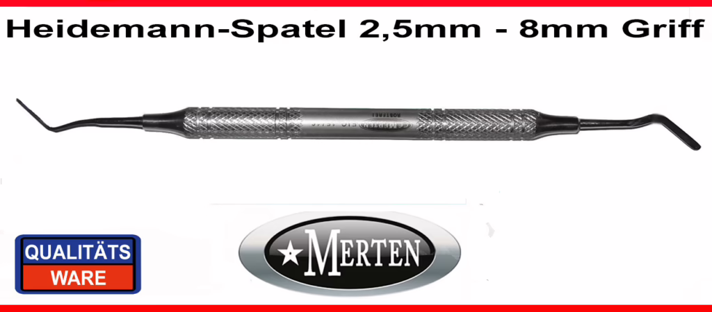 Heidemannspatel  2,5mm Breite - 8mm Hohlgriff