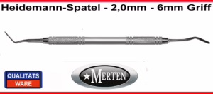 Heidemannspatel   federhart  2,0mm Breite - 6 mm Rundgriff