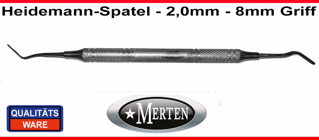 Heidemannspatel  2,0mm Breite - 8mm Hohlgriff