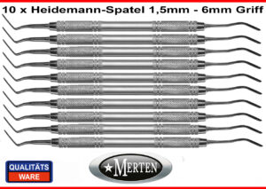 10 Heidemann Spatel   6 mm Zementspatel  1,5  mm schmales Arbeitsende