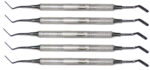 5 x Heidemannspatel 3,0mm Breite - 8mm Hohlgriff