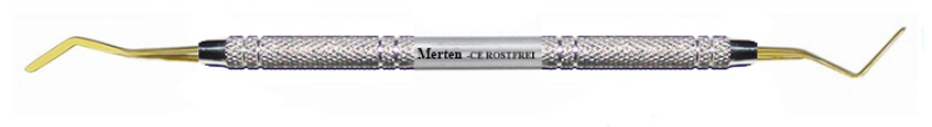 Heidemannspatel   Titannitrid-Beschichtung 1,5mm Breite - 6 mm Rundgriff