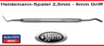 Heidemannspatel   federhart  2,5mm Breite - 6 mm Rundgriff