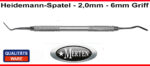 Heidemannspatel   federhart  2,0mm Breite - 6 mm Rundgriff