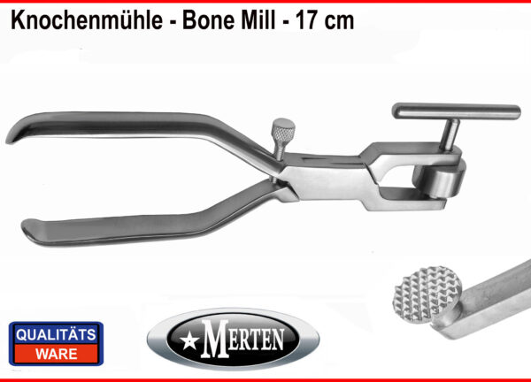 Knochenmühle mit Mahlwerk aus medizinischem Edelstahl -  Bone Mill