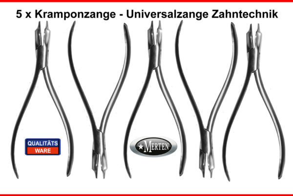 5 x Universalzange Kramponzange - Orthodontic  Universal Plier - KFO