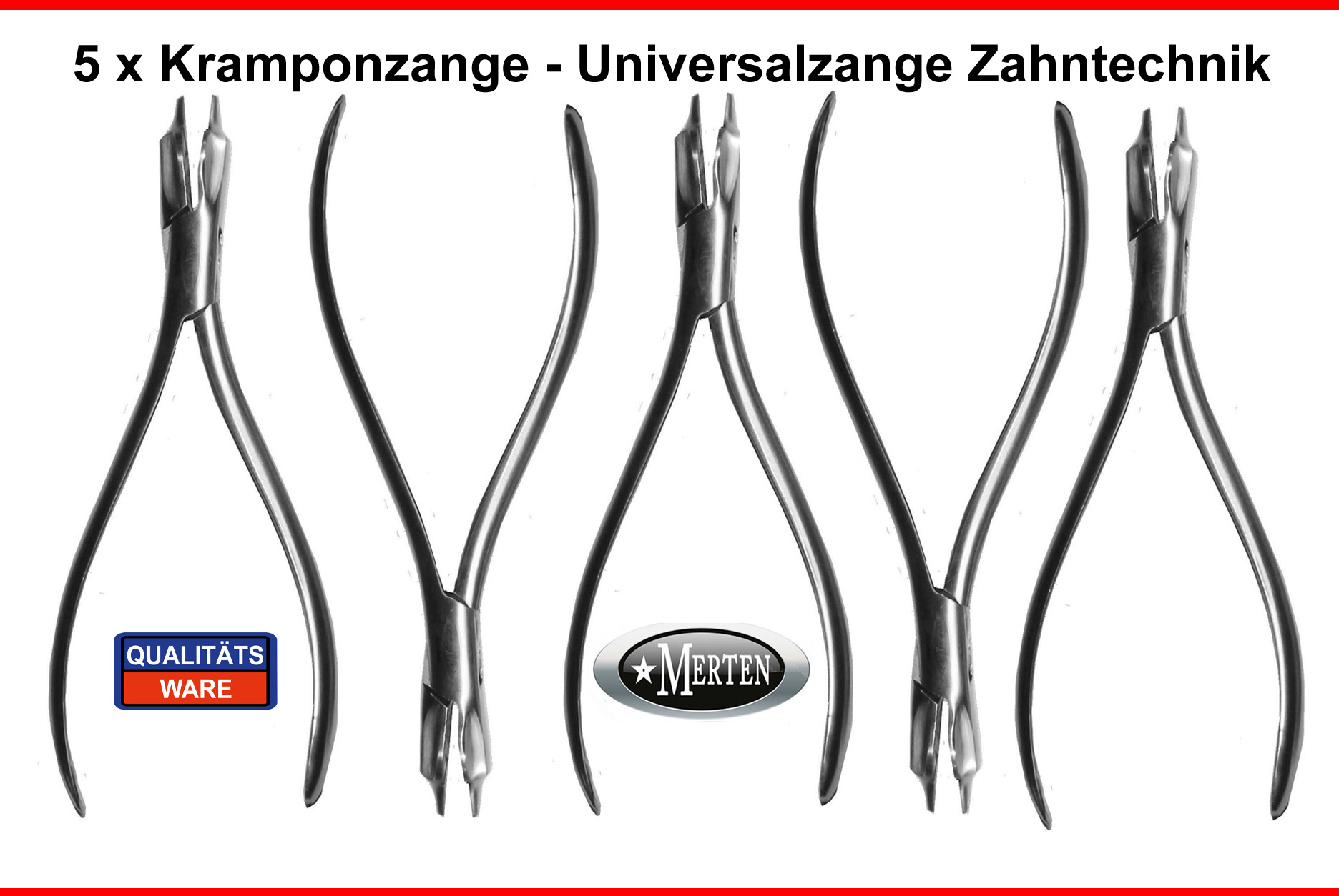 5 x Universalzange Kramponzange - Orthodontic  Universal Plier - KFO