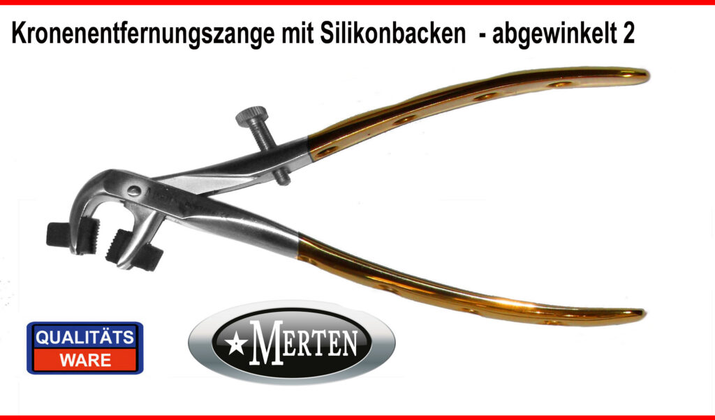 Kronenlösezange B Provisorienentfernungszange Provisorienzange mit Silikonbacken