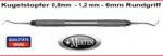 1 x Kugelstopfer 0,8mm - 1,2 mm