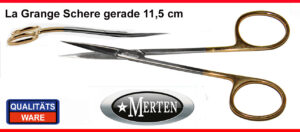 La Grange Schere gerade  - 11,5 cm - Hartmetall TC