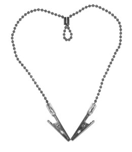 10 x Serviettenkette verstellbar Lätzchenkette - Zahnmedizin - 45 cm