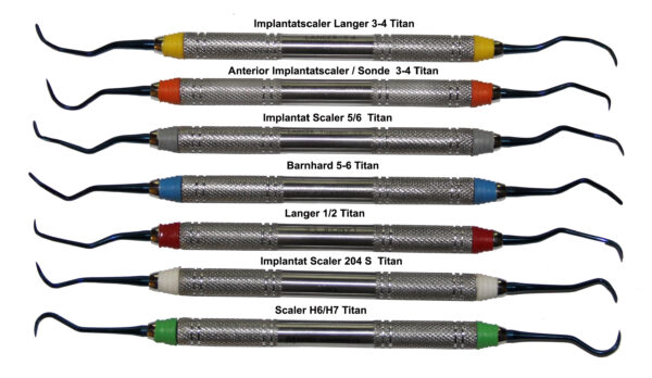 7 Gracey Küretten- Langer - Barnhard  / Scaler -  Titan - 8 mm Hohlgriffe LEICHT