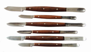 Wachsmesser 3x Fahnenstock und 3 x Lessmann Zahntechnik