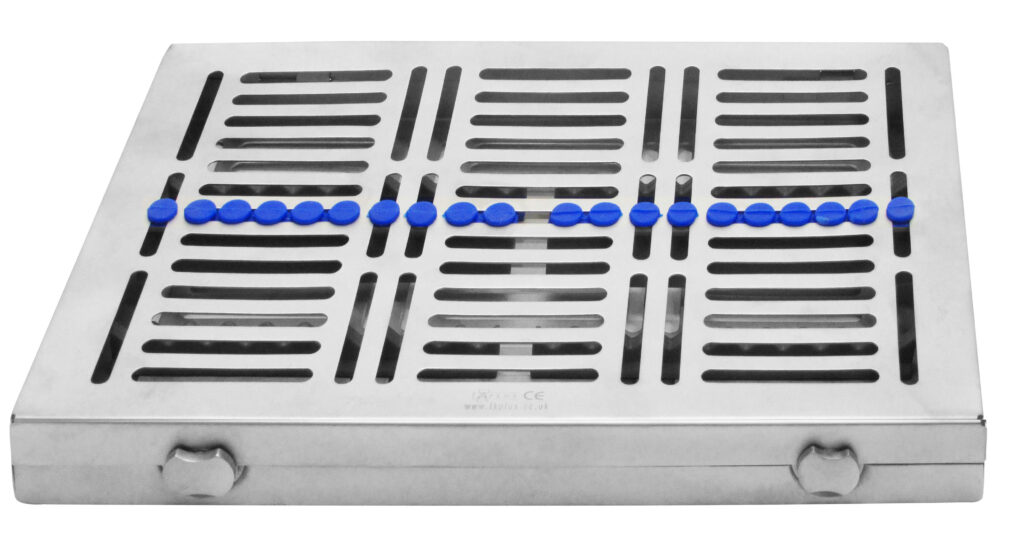 Sterilisationkassette - Sterilisation Tray / Box für 20 Instrumente Wash Tray