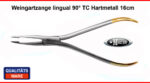 2 x Weingartzange lingual 90°- TC Hartmetall - 14cm + 16 cm