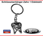 Schlüsselanhänger Smiley - Zahn - Zahntechnik Dentallabor Zahntechniker