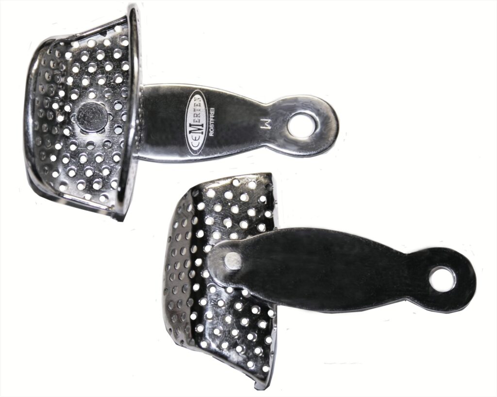 1 Abdrucklöffel partiell  - drehbarer Griff  - PERFORIERT  - Rim Lock