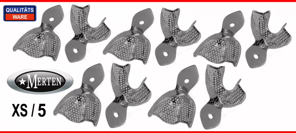 10 Abdrucklöffel perforiert - Rim-Lock  Größe XS/5 extra small