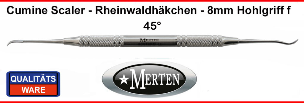Cumine Scaler Excavator 8 mm,  leicht, Rheinwaldhäkchen, Provisorien-Entferner