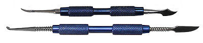 Modellierinstrument Zahle + Le Cron Zahntechnik Edelstahl mit Aluminium-Griff