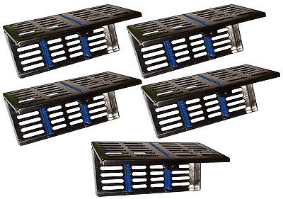 5 x Containerkassette - Instrumenten - Tray Wash-Tray für  5 Instrumente
