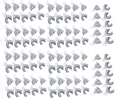 100 Abdrucklöffel Edelstahl - 10er Sets nach Wahl - Rim-Lock  glatt /  XL-L-M-S-XS
