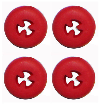 4 Silikon-Einsätze rot - Halterungen für Bohrer-Tray  - Tray - Bohrerständer