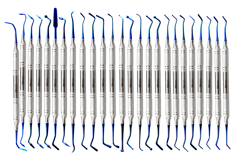 25 Füllungsinstrumente Composite - Titan-Nitrid Beschichtung TiNi