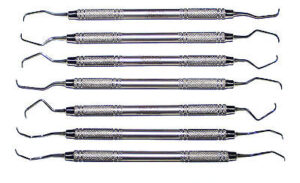 7 Gracey Küretten Set 6mm Griffe - 1/2  3/4  5/6  7/8  9/10  11/12  13/14 15/16