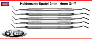 5 Heidemannspatel   Edelstahl federhart  2mm Breit - 6 mm Rundgriff