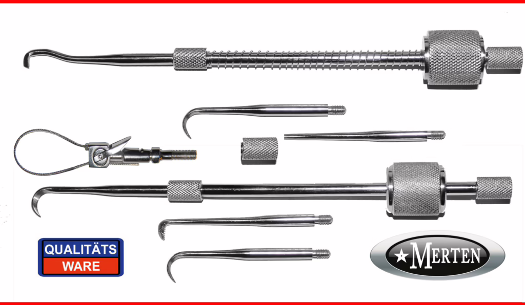 2 x Hirtenstab CR3 nach Morell mit/ohne Feder und Schlaufe für Brücken