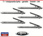 5 x Intraligamentäre Spritze gerade Zahnmedizin - 1,8 ml - Edelstahl