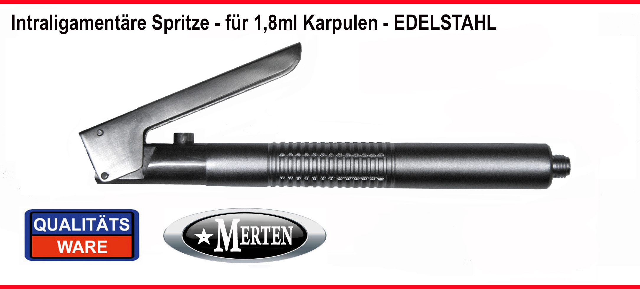 Intraligamentäre Spritze gerade für die Zahnmedizin 1,8ml