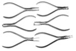 6 Kieferorthopädische Zangen KFO SET 3 Orthodontic Plier mit Pfeilknickzange KFO