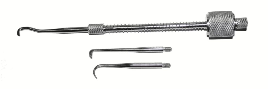 Kronenabnehmer Hirtenstab nach Miller mit Feder - Prothesenabnehmer