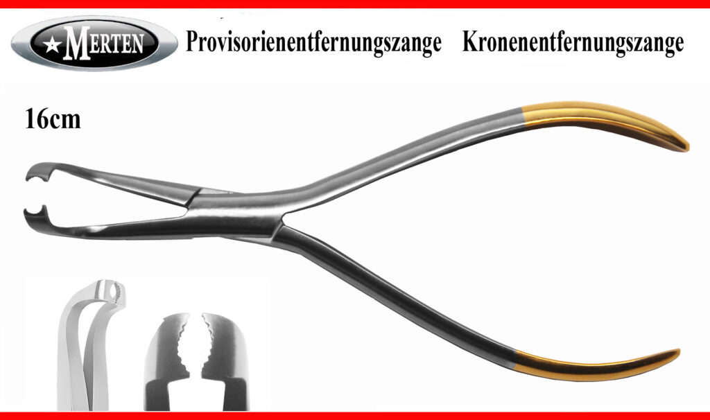 Kronenzange - Provisorienentfernungszange  - Kronenentfernerzange