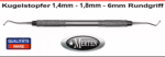 1 x Kugelstopfer 1,0mm - 1,3 mm